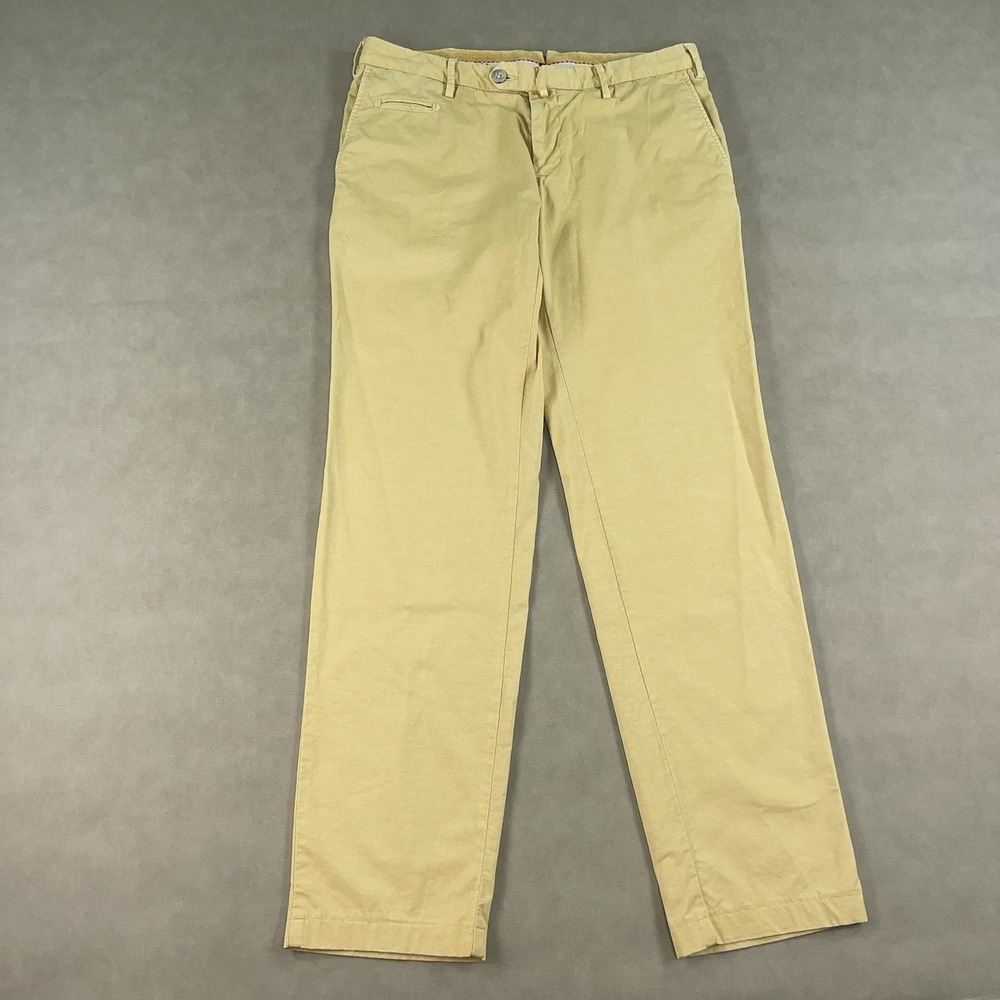 Isaia Tinto Slim Twill Cotton Linen Blend Casual Mens Chino Pants 48R EU 32x30